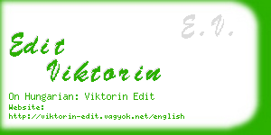 edit viktorin business card